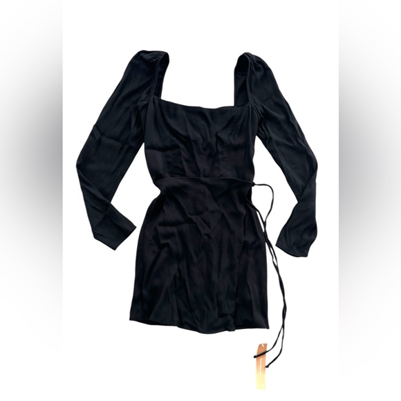 NWT Reformation Rosalie dress black size 2 - Picture 3 of 11